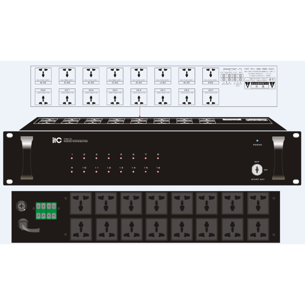 T-6216 16-Channel Power Sequencer