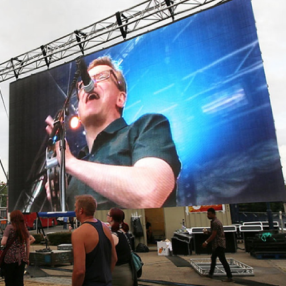 OUTDOOR P8 LED SCREEN DISPLAY WITH 768*768MM RENTAL PANELS