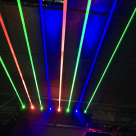 8 HEAD MULTI COLOR LASER LIGHT