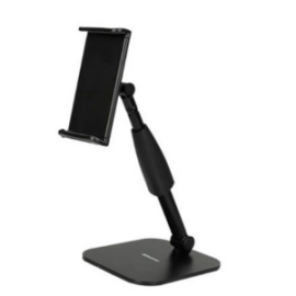 FOLDABLE DESKTOP CLAMP-ON TABLET HOLDER with HEIGHT-ADJUSTABLE TUBE SIP113