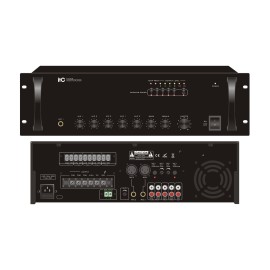 TI-650 5 Zones Mixer Amplifier (Phone Jack MIC Input)/ (XLR Balance MIC Input + Phantom Power)