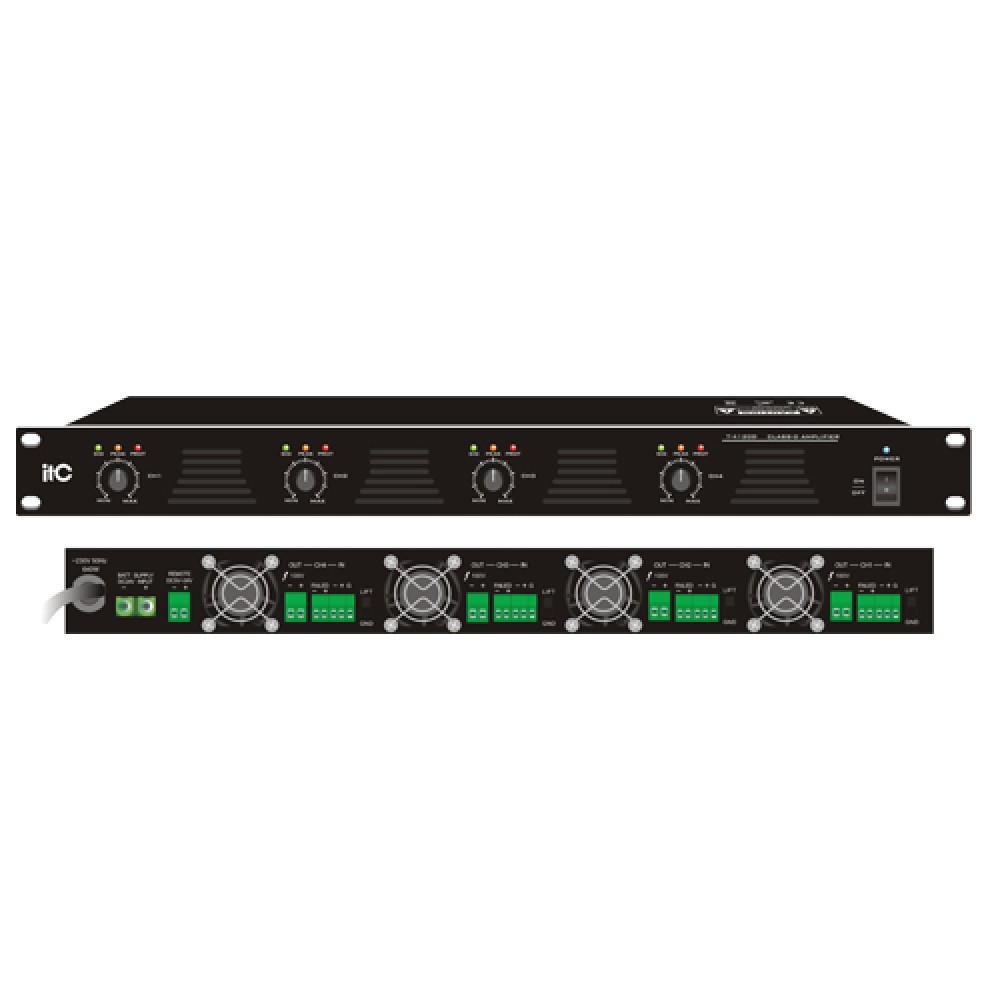 T-4120D/ T-4240D/ T-4350D/ T-4500D 4-Channel Class-D Power Amplifier