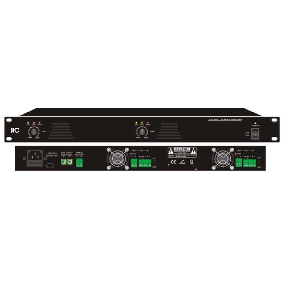 T-2120D/ T-2240D/ T-2350D/ T-2500D 2-Channel Class-D Power Amplifier