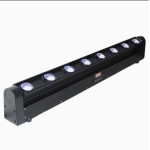 Barre lumineuse LED à tête mobile 10 W, 8 LED