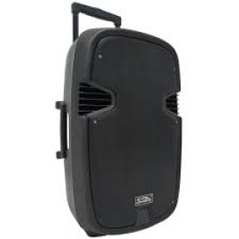 Portable 2-Way Active Speaker with Bluetooth and 2 Wireless Mic Capabilities