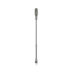 Mic. screw lock short stem silver