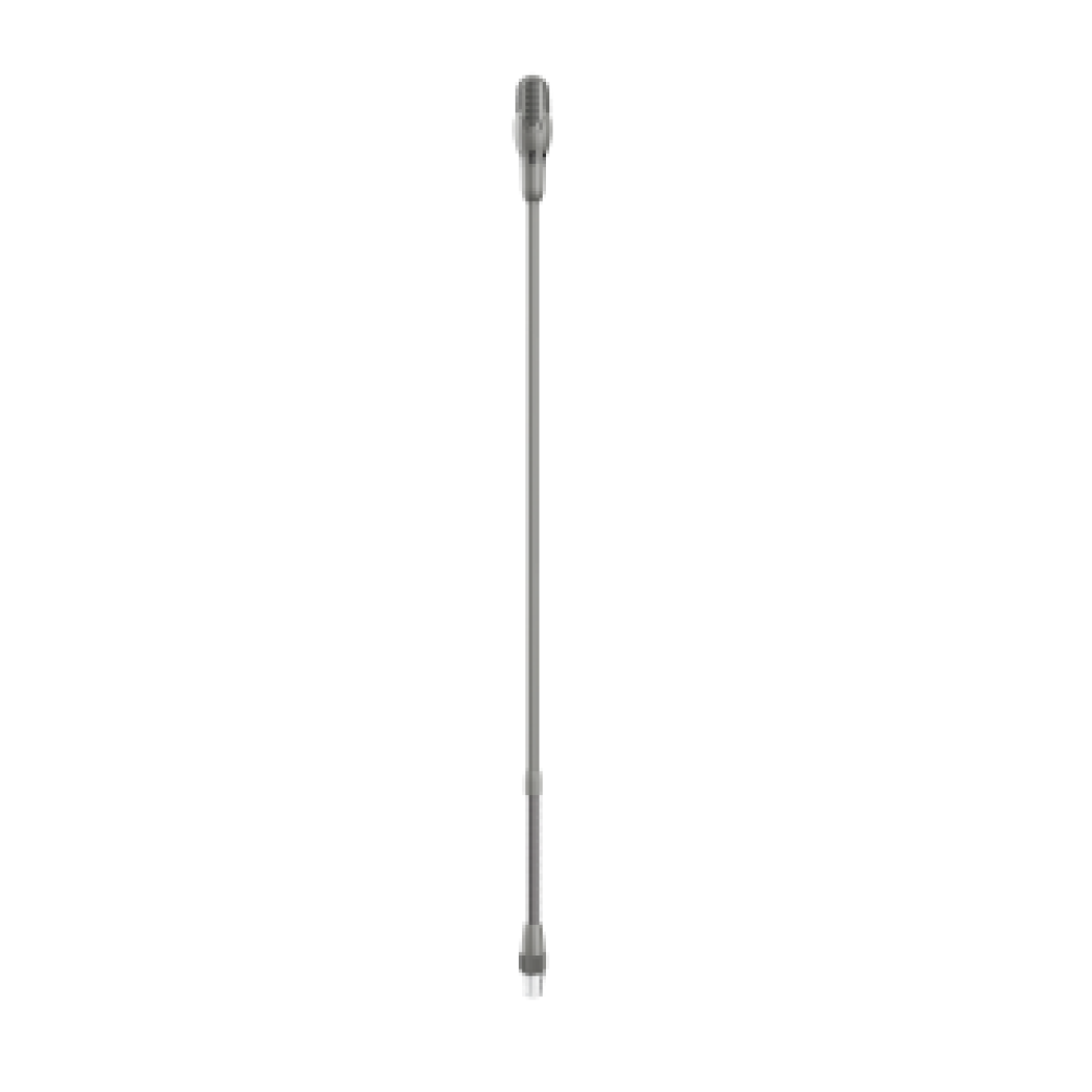 Mic. screw lock long stem silver