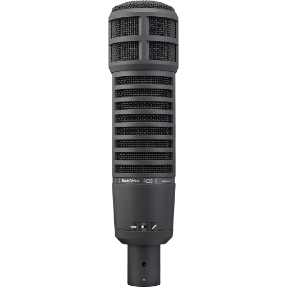 RE20-BLACK Broadcast announcer's microphone with Variable‑D