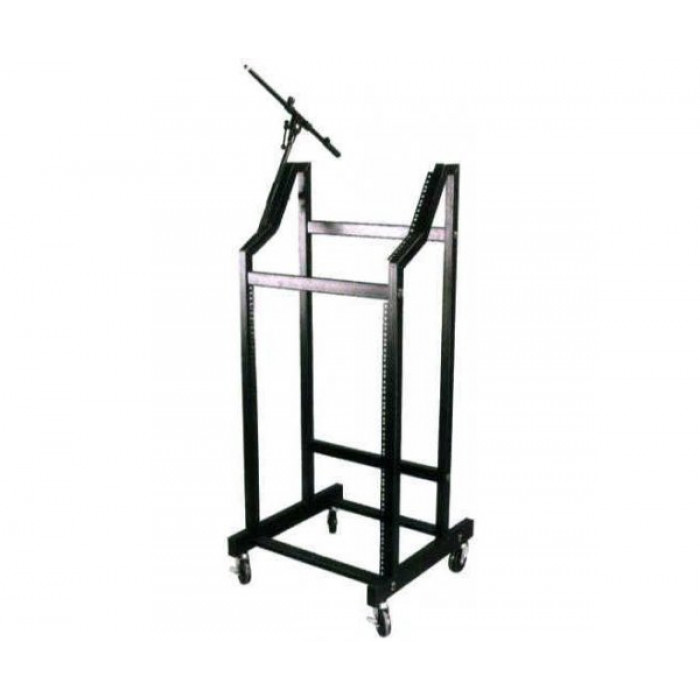  Rack métallique 26U + table de mixage 10U